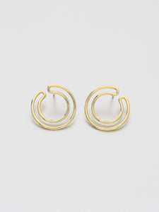 Cirque Earrings Small, Yellow gold