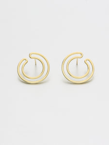 Cirque Earrings Small, Yellow gold