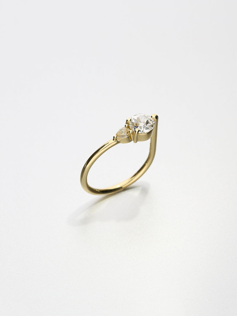 Ada V, Yellow gold – Ruberg Jewellery