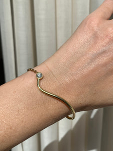 Abacus wave bracelet, Brilliant diamond