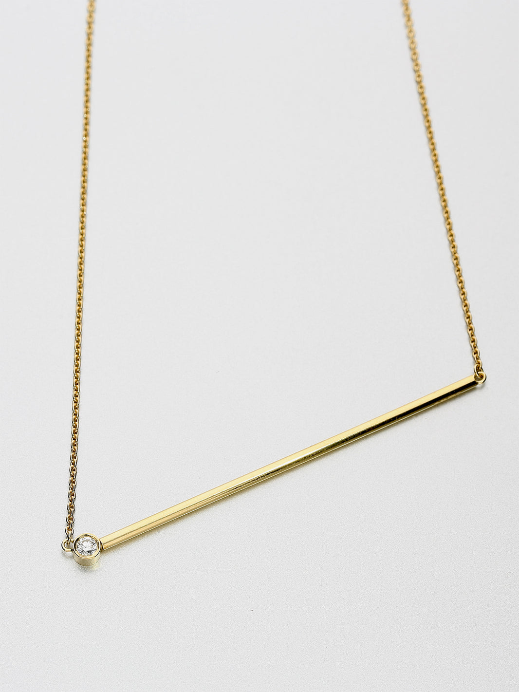 Abacus small brilliant diamond Necklace, Yellow gold