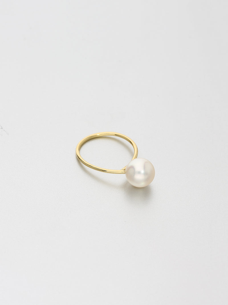 Single pearl clearance ring